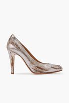 Court Shoe Lurex Gold