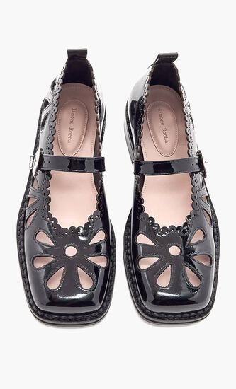 Daisy Cutout Mary Jane Brogues