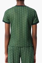 Slim Fit Monogram Jacquard T Shirt Slim Fit Monogram Jacquard T Shirt