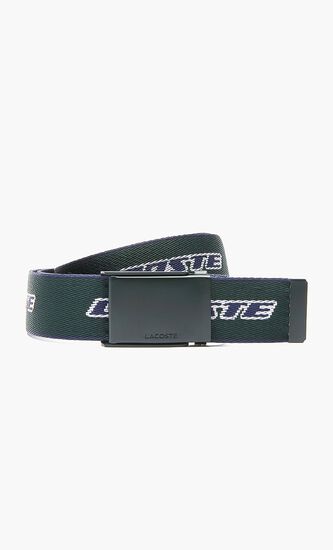 Contrast Branded Canvas Belt
