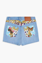 Butterflies Denim Shorts