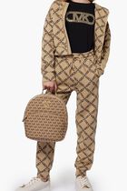 Logo Hooded Zip Up Top