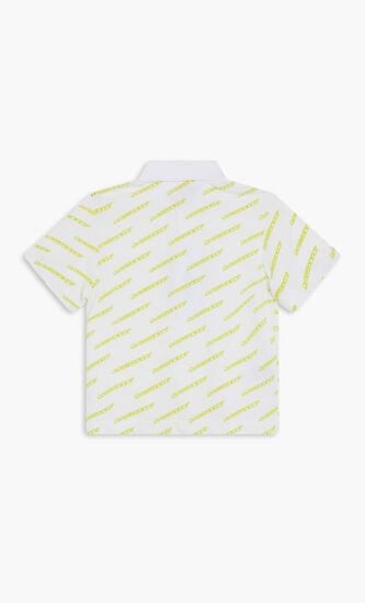 SHORT SLEEVED RIBBED COLLAR SHIRT