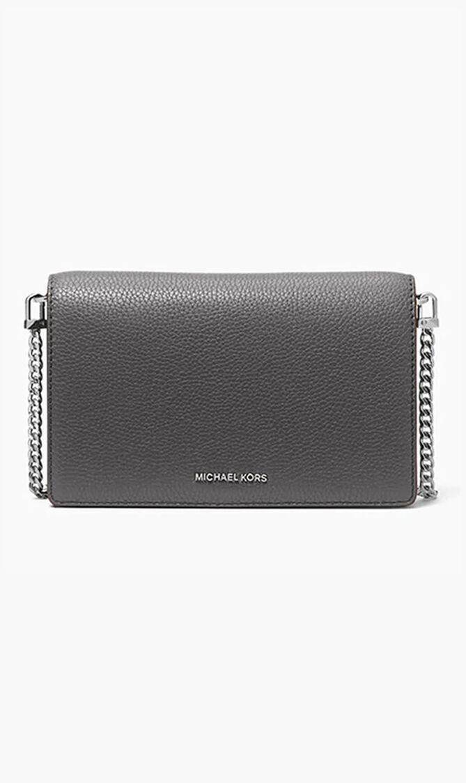 Jet Set Medium Pebbled Leather Crossbody Bag