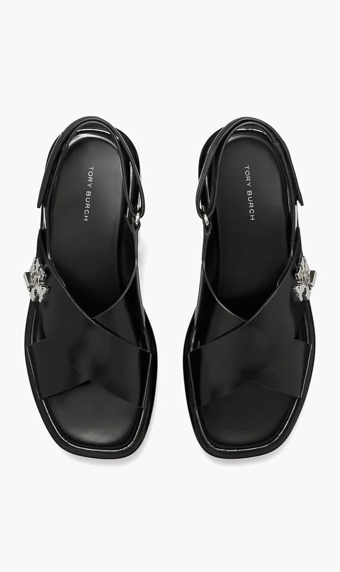 T Lock Platform Sandals