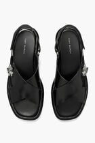 T Lock Platform Sandals