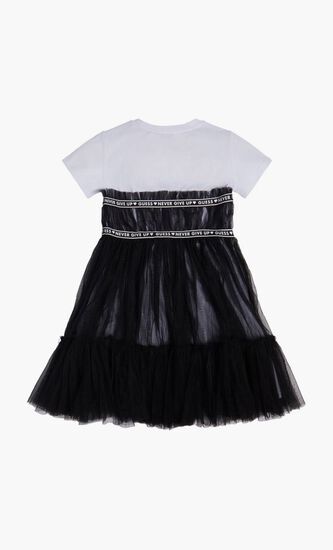 MIXED FABRIC SS DRES - LIGHT STRETCH JERSEY 160