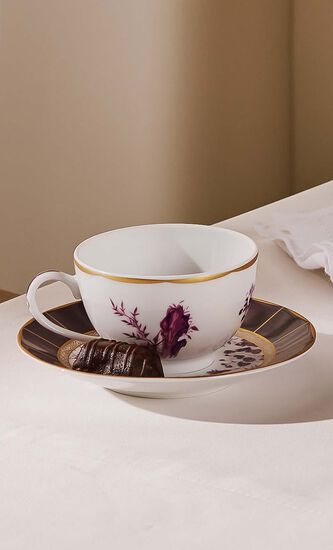 Tea Cup & Saucer Pink Set Of 4