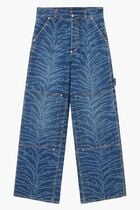 Tiger Pattern High Rise Jeans