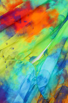 Tie and Dye Printed Halter Dress