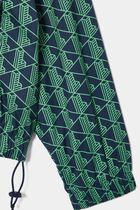 Oversized monogram taffeta pull-on jacket