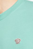 SWEATSHIRT NON BRUSHED SWEAT FABRIC MEDUSA PATCH