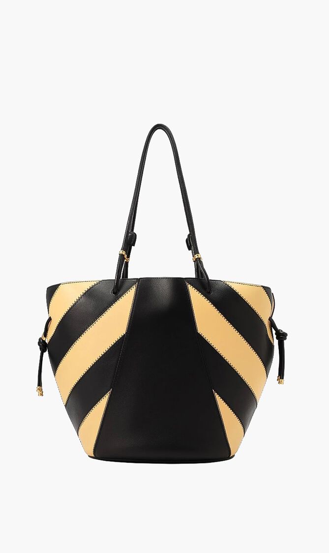 Spaghetti Strap Striped Tote