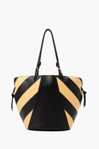 Spaghetti Strap Striped Tote