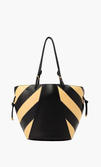 Spaghetti Strap Striped Tote