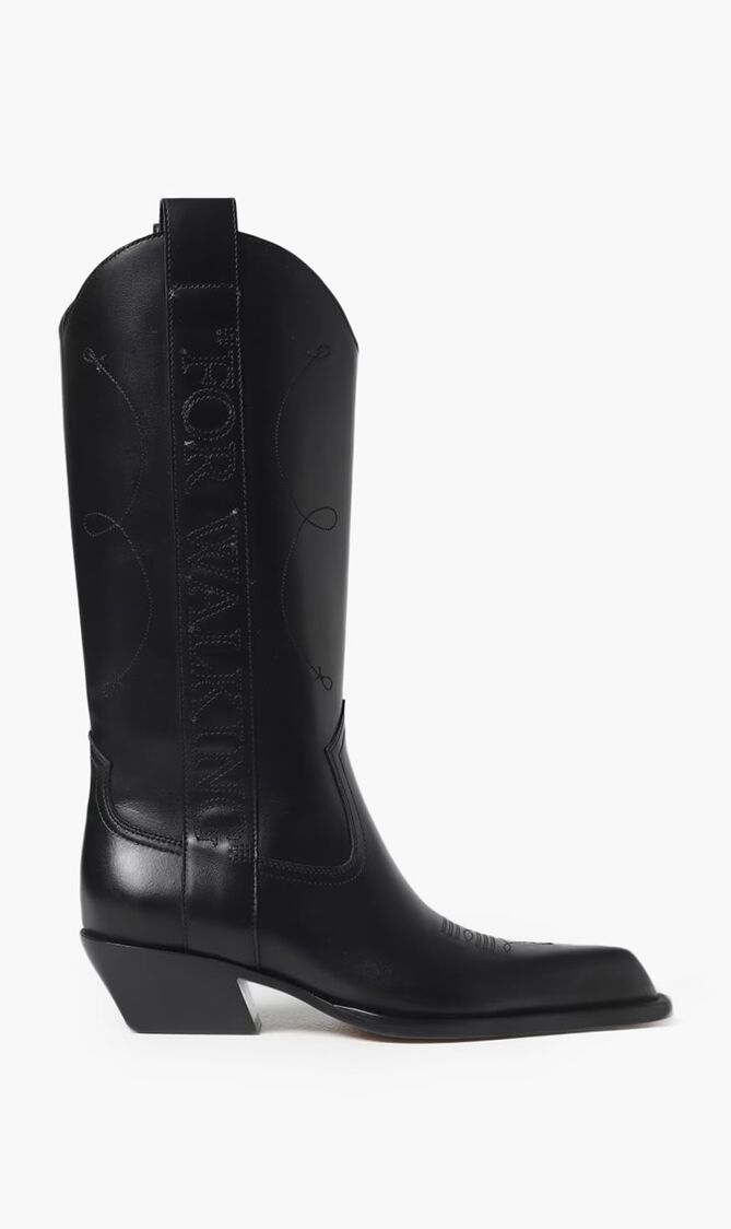 FOR WALKING TEXAN BOOT BLACK BLACK