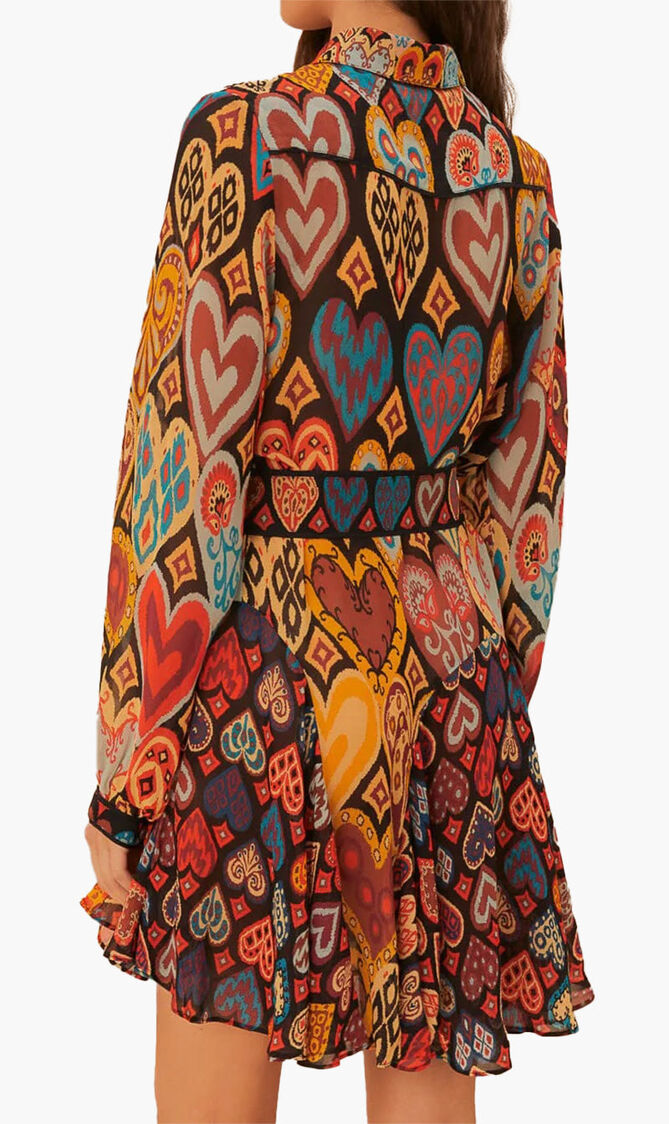 Ikat Heart Dress
