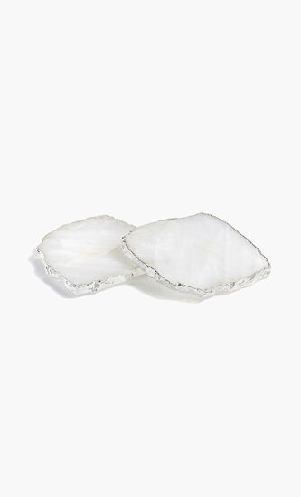 KIVITA Coasters Crystal Pure Silver