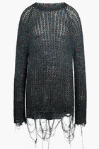 AVP RIBBED LONG SLEEVE DARK BLUE CREWNECK