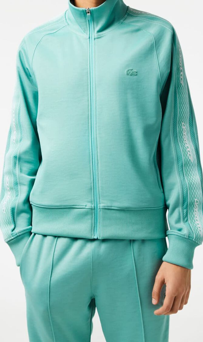 Zipped Piqu&eacute; Sweatshirt