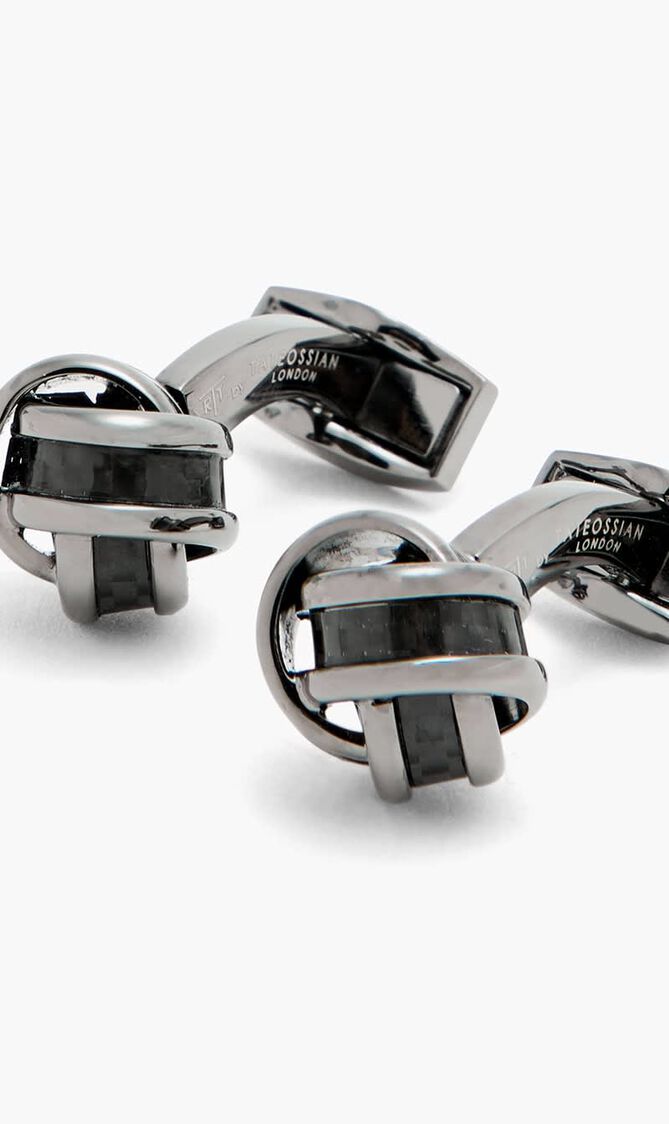 Carbon Knot Cufflinks