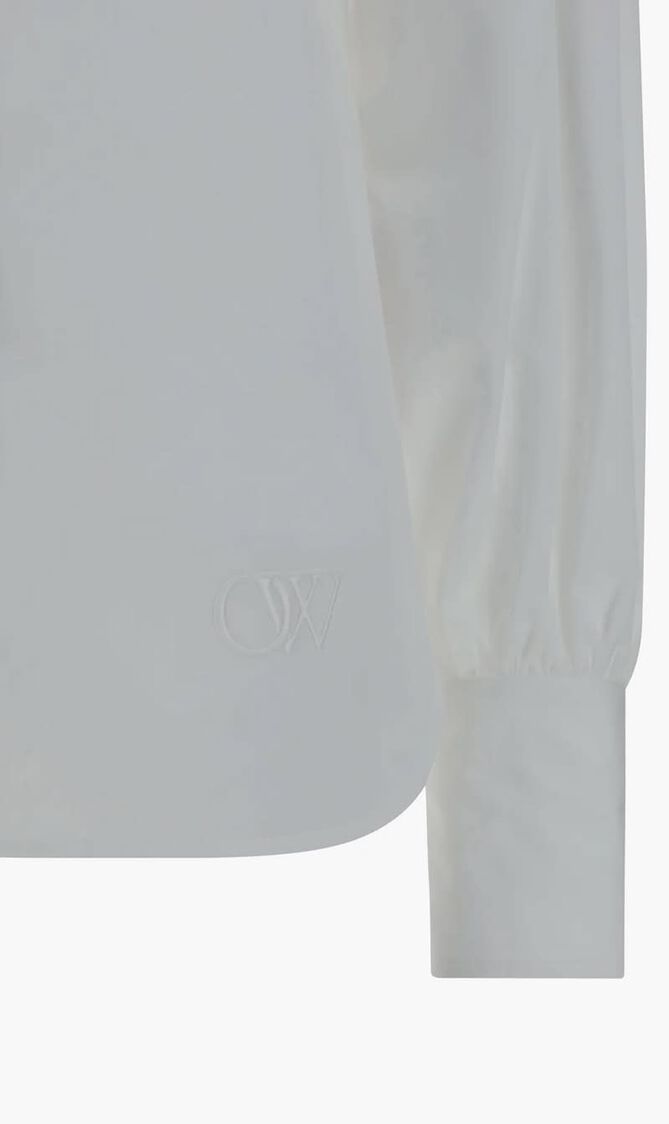 POPLINE STRAPS SHIRT WHITE WHITE