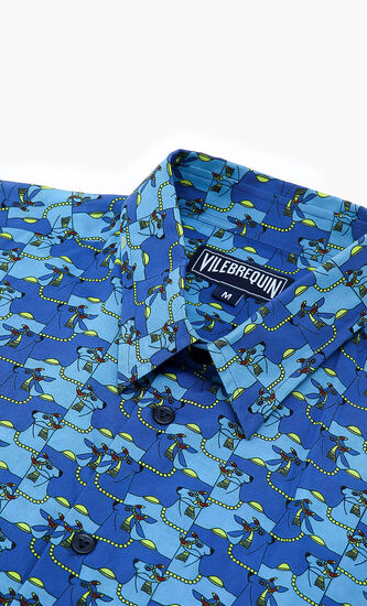 Cow Puzzle Print Shirt