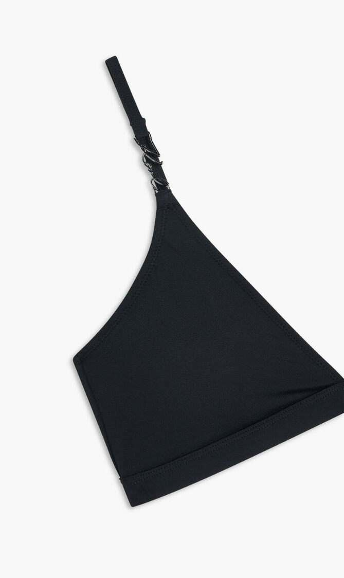 KARL DNA SIGN ONE SHOULDER TOP