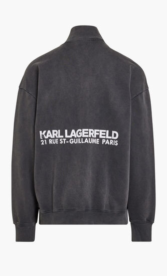 RSG WASHED HALF ZIP SWEATSHIRT