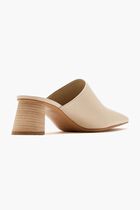 HEELED MULE CRACKLED LEATHER