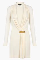 V-Neck Long Sleeve Cocktail Dress