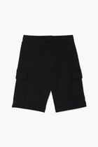 Brushed Cotton Fleece Cargo Shorts
