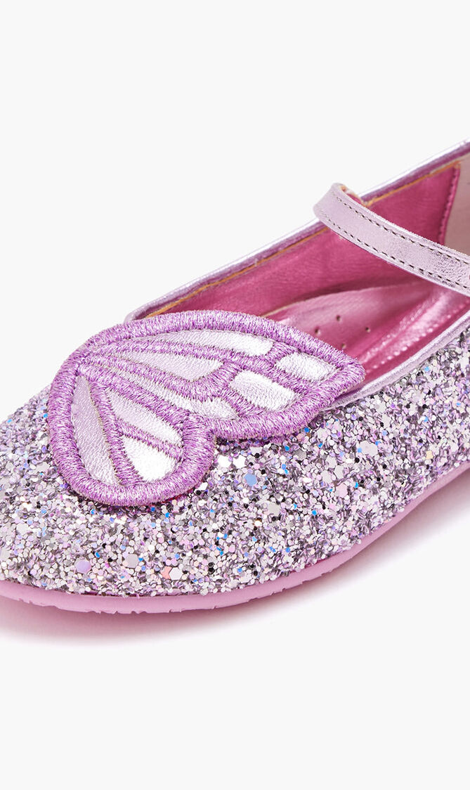 BUTTERFLY EMBROIDERY FLAT