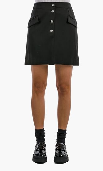 Mini Elegant Skirt with Buttons
