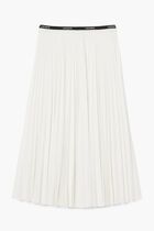 Long Pleated Elasticated Waist Skirt