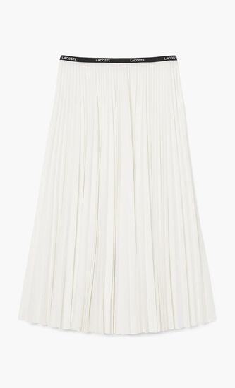 Long Pleated Elasticated Waist Skirt