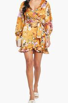 Ethereal Roses Wrap Dress