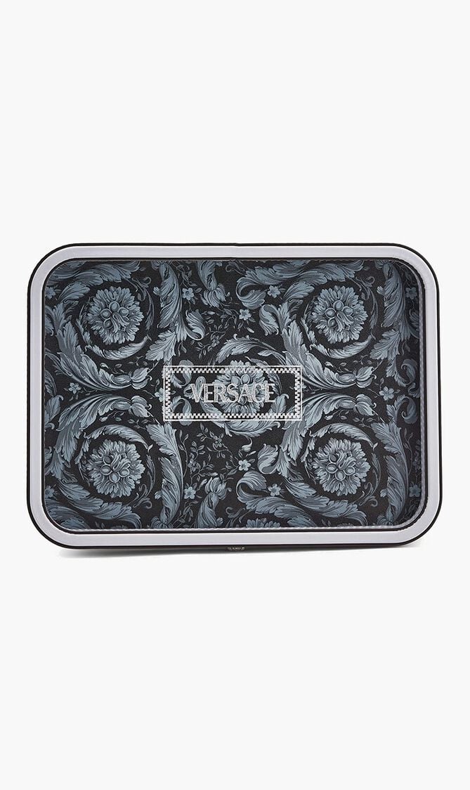 Barocco Trinket Tray Rectangular Small Grey