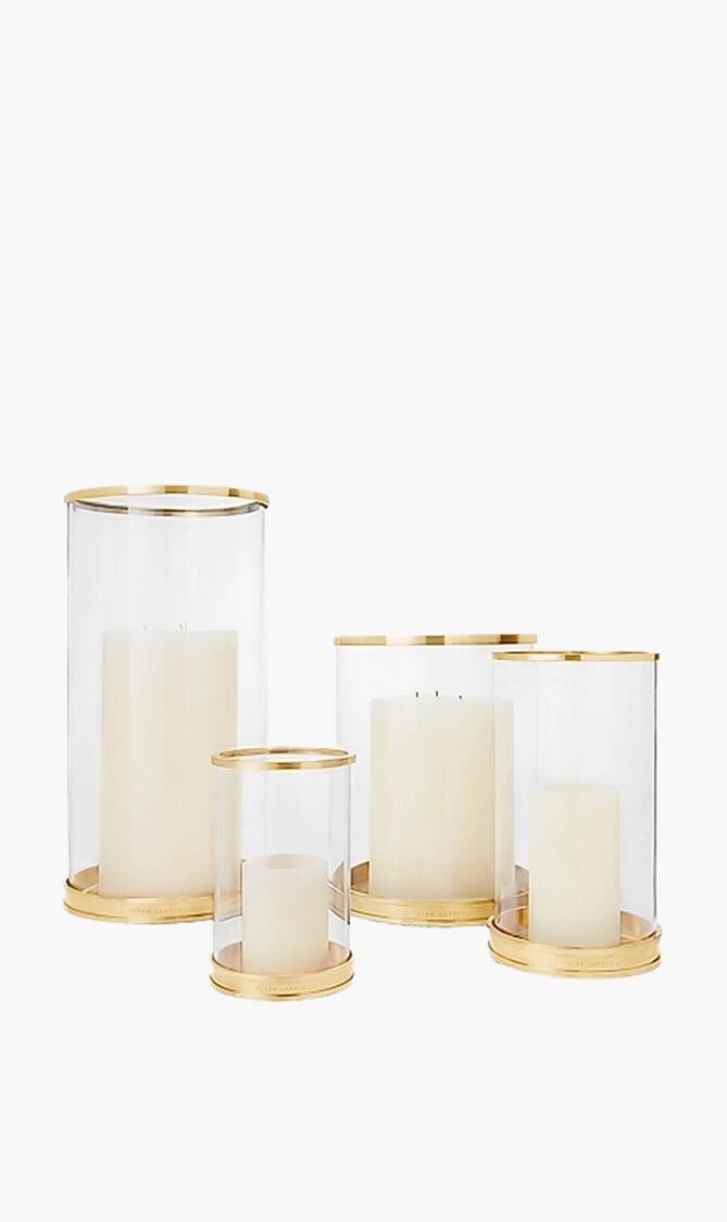 حامل الشموع البرونزي العصري هوريكين - بالحجم الصغير