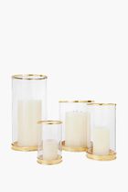 حامل الشموع البرونزي العصري هوريكين - بالحجم الصغير