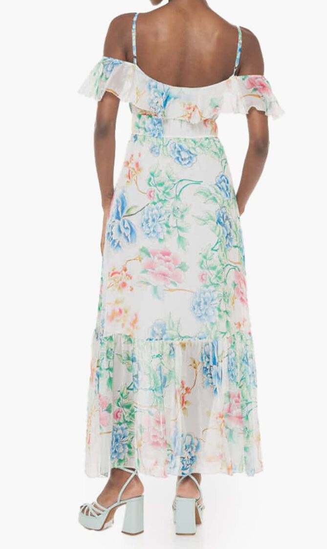 Sl Elide Long Printed Dress