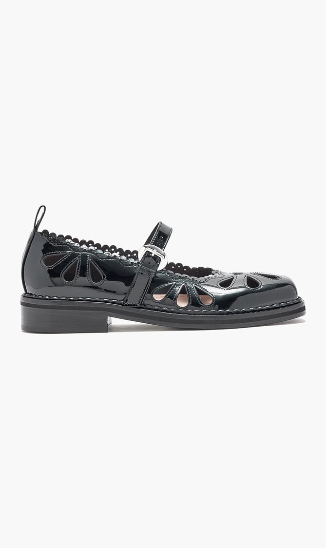 Daisy Cutout Mary Jane Brogues