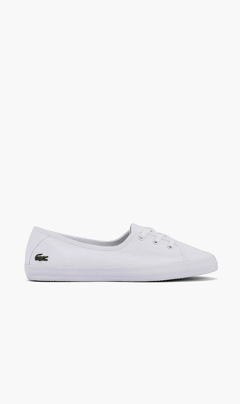 Lacoste white ziane sales trainers