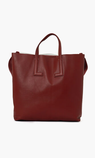 Double Leather Tote Bag