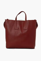 Double Leather Tote Bag