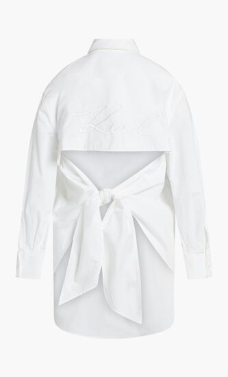 OPEN BACK TIE SHIRT