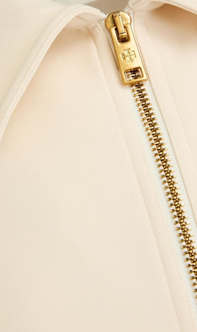 Crepe Mini Polo Dress