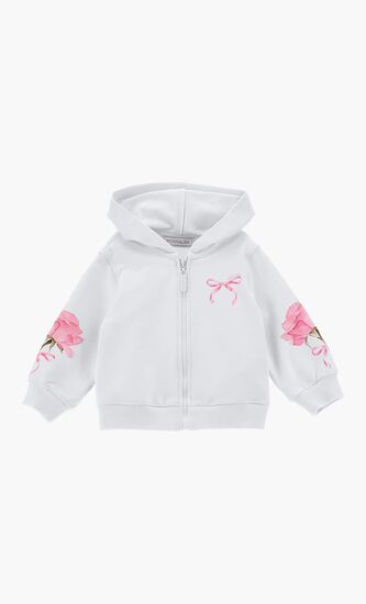 Open Hoodie with Roses