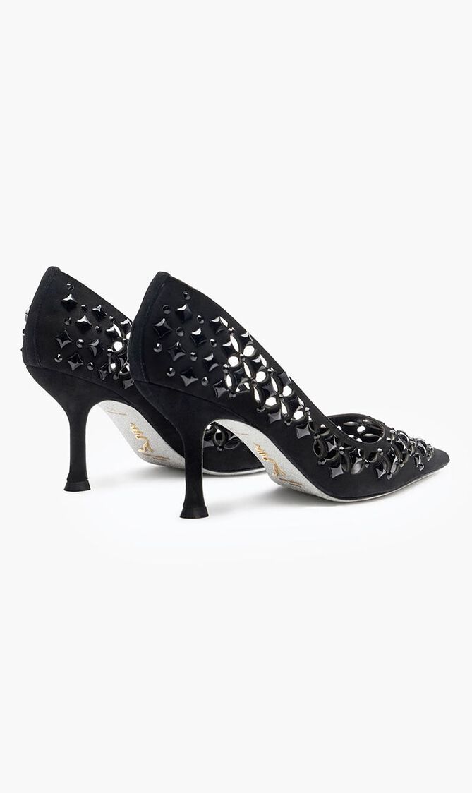 BLACK SUEDEJET STRASS