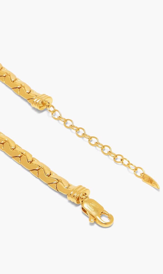 Floating Pearl Cobra Chain Choker